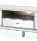 Antique TV Cabinet MDF Construction Wooden Legs Gold Colour Storage Space